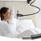 Lamicall Gooseneck Phone Holder for Bed - [Upgraded Stable Clip] for Desk, Headboard, Bed, Bedside, Table, Flexible Gooseneck Long Arm Stand, Overhead Cell Phone Clamp Mount, for All 4-7” Devices