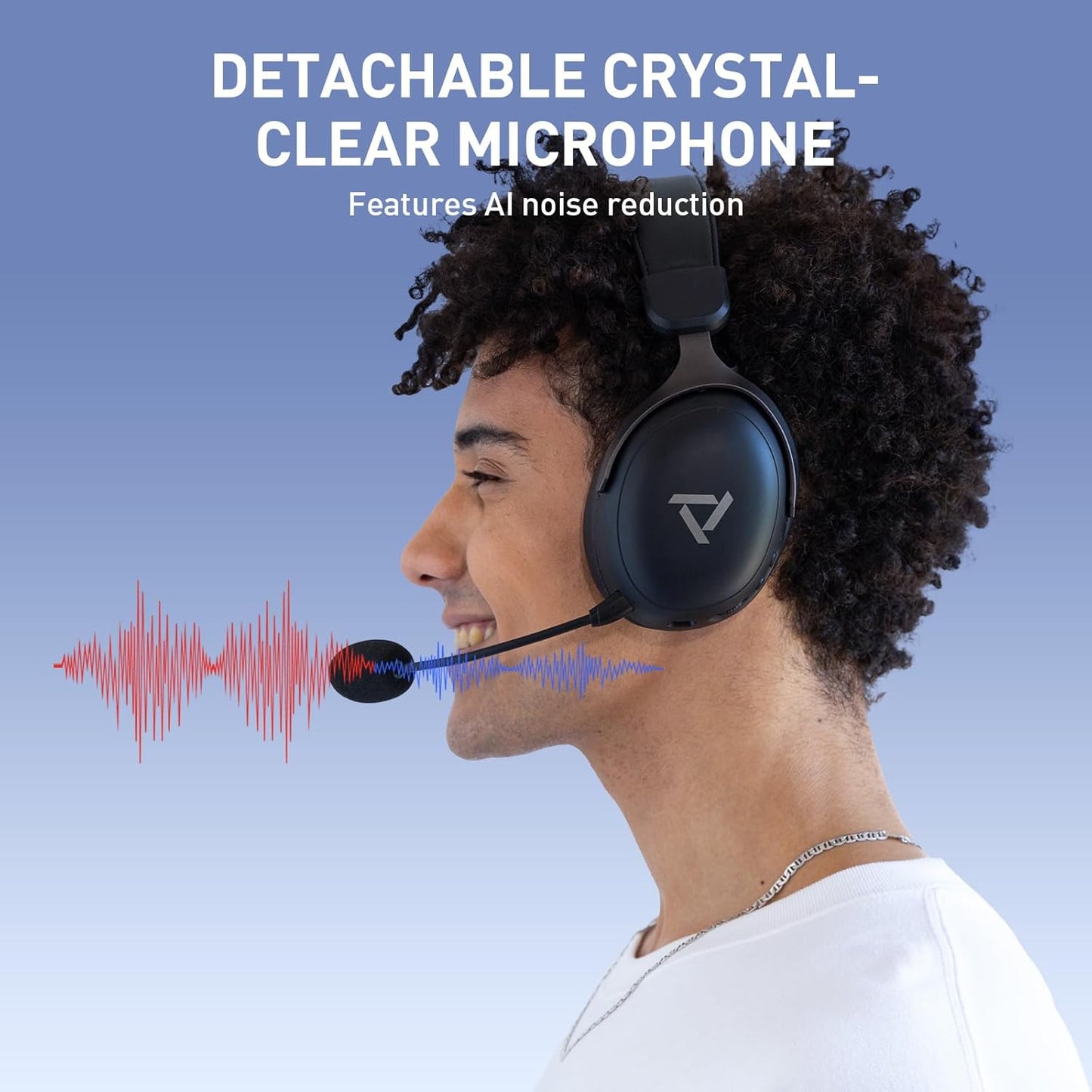 PRISMXR Wireless Gaming Headset Compatible with Quest 3S/3/2, PS5/4, PC, up to 80-hr Battery, 2.4Ghz USB Gaming Headphones with Bluetooth, 7.1 Virtual Surround Sound – Vega Q1