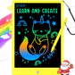 BUKEBU LCD Writing Tablet Doodle Board,10.5 inch Colorful Drawing Pad,Electronic Drawing Tablet, Drawing Pads,Travel Gifts for Kids Ages 3 4 5 6 7 8 Year Old Girls Boys (Blue)