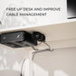 HumanCentric Cable Box Mount and Modem Mount, Adjustable Wall Mount for Small and Wide Devices Like Cable Boxes, Modems, DVD Players, Streaming Media Devices, Mount on The Wall Behind TV