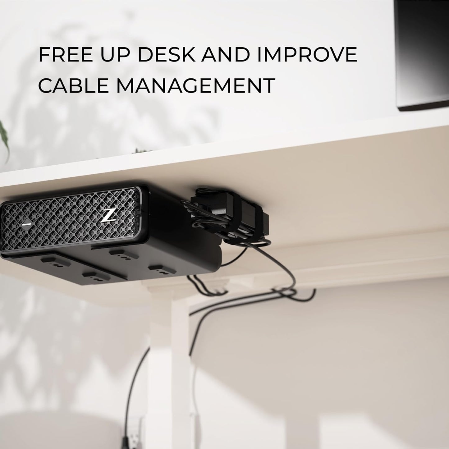 HumanCentric Cable Box Mount and Modem Mount, Adjustable Wall Mount for Small and Wide Devices Like Cable Boxes, Modems, DVD Players, Streaming Media Devices, Mount on The Wall Behind TV