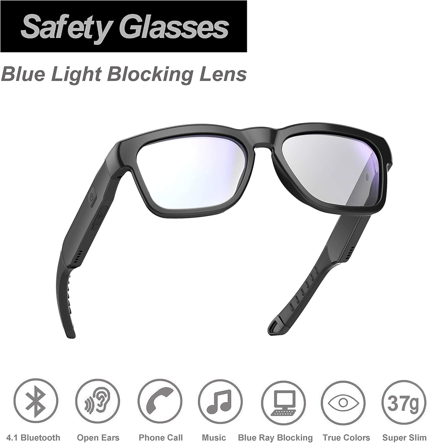 OhO Smart Glasses, Audio Glasses With Bluetooth Speaker,Reading Glasses With Voice Control and Open Ear,(Men/Women)