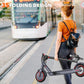 Electric Scooter Adults, Up to 22 Mph, 350W Motor Peak 500W, Foldable E-Scooter for Adults, Escooter Adults with App Control, Dual Syspension with Turn Signal Light, Dual Braking