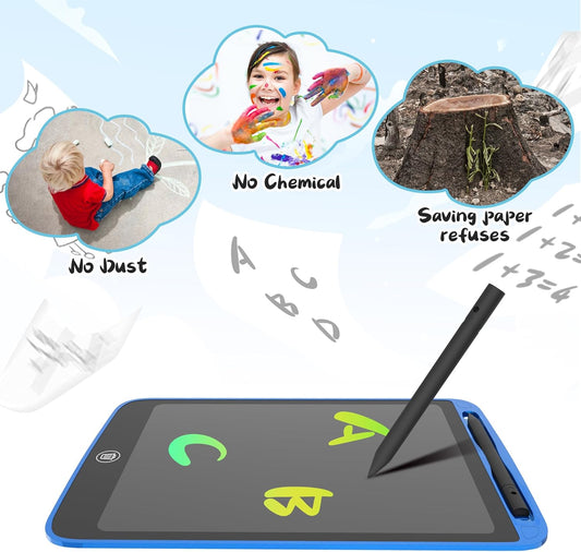 SOOOO LCD Writing Tablet for Kids 2 Pack, 10 inch Colorful Doodle Board for 3 4 5 6 7 Year Old Kids, Sensory Toys, Educational Sketch Pad Toys for Girls Boys, Gifts for Kids(Green Red)