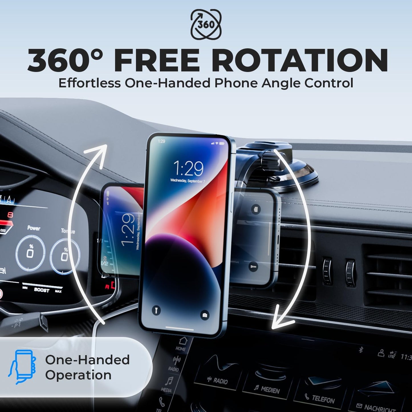 BESTRIX Phone Holder for Car, Magnetic Car Phone Mount | Dashboard Car Phone Holder Compatible with iPhone 15, 14,13,12,11Pro,Xr,XS Pro MAX Galaxy S24 23 22 21 20 Ultra Note S8 S9 S10 &amp; All Smartphone