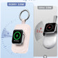 RORRY Charger for Apple Watch Series 9, 2500mAh Fast Charging Portable Charger for iWatch, Travel Charger with Built-in USB C Cable for Apple Watch Ultra Series 9 8 7 6 5 4 3 2 SE Accessories, Pink
