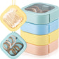 Kathfly 4 Pcs White Hair Tie Organizer Portable Hair Accessory Storage Containers Stackable Hair Tie Bobby Pin Holder Home Cotton Swab Dispenser Hair Accessories Jewelry Organizer Box