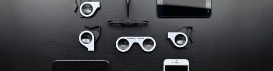 Homido Mini Virtual Reality Glasses for Smartphone Foldable VR Headset Compliant with iPhone &amp; Android Cell Phone Vr Games and 3D Movies