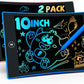 TEKFUN 2 Pack LCD Writing Tablet with Stylus, 8.5in Erasable Doodle Board Mess Free Drawing Pad for Kids, Car Trip Educational Toys Birthday Christmas Gift for 3 4 5 6 7 Girls Boys (2*Blue)