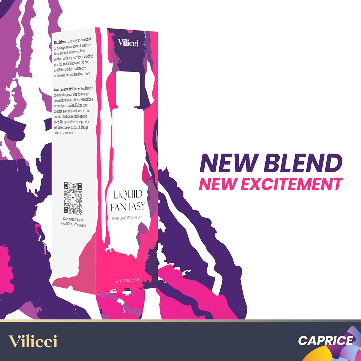 Vilicci Car Air Freshener - Tobacco Vanilla Scent - Elegant Car Fresheners, Air Freshener for Car, Premium Car Hanging Air Freshener, Long-Lasting Fragrance for Auto and Home, 1 Bottle