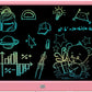 FLUESTON LCD Writing Tablet, Doodle Board Toys Gifts for 3-8 Year Old Girls Boys, 10 Inch Colorful Electronic Board Drawing Pad for Kids, Gifts for Toddler Educational Learning Travel Birthday, Blue