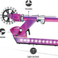 Jetson 2-Wheel Light-Up Kick Scooter, Light Up Deck and Wheels, Height Adjustable Handlebar, Rear Brake, Easy-Folding Mechanism, 4 or 6 inch wheels