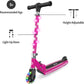 Jetson 2-Wheel Light-Up Kick Scooter, Light Up Deck and Wheels, Height Adjustable Handlebar, Rear Brake, Easy-Folding Mechanism, 4 or 6 inch wheels