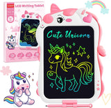 Unicorn Toys Lcd Writing Tablet for Kids, Reusable 8.5 Inch Kids Drawing Tablet, Educational Drawing Pad Doodle Board for Toddler Toys, Christmas Gifts Birthday Gifts for Ager3 4 5 6 7, Cute Girl Toys