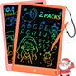 BUKEBU LCD Writing Tablet Doodle Board,10.5 inch Colorful Drawing Pad,Electronic Drawing Tablet, Drawing Pads,Travel Gifts for Kids Ages 3 4 5 6 7 8 Year Old Girls Boys (Blue)