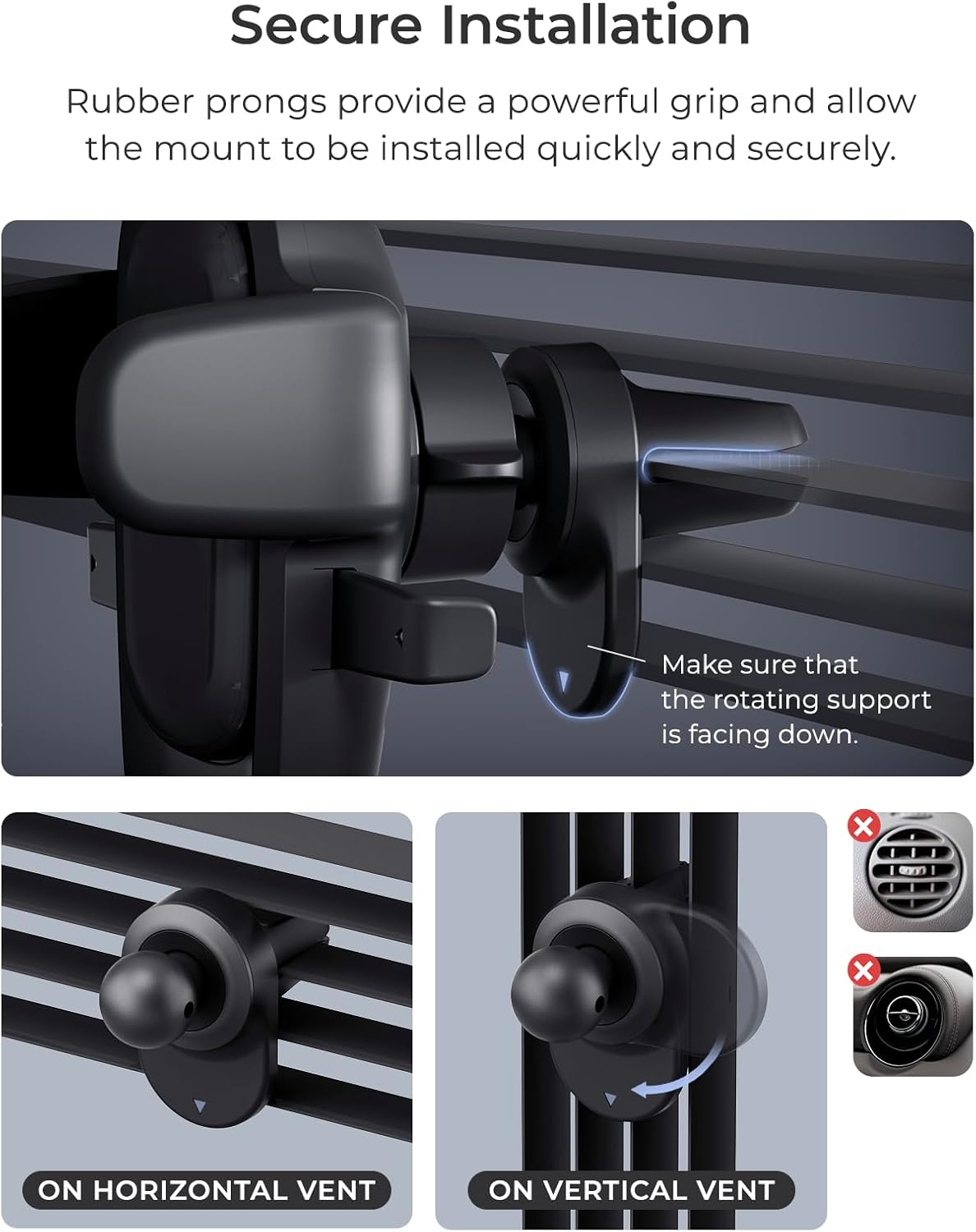 iOttie Easy One Touch 6 Universal Car Mount Dashboard &amp; Windshield Suction Cup Phone Holder for iPhone Samsung, Google, All Smartphones