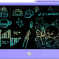 FLUESTON LCD Writing Tablet, Doodle Board Toys Gifts for 3-8 Year Old Girls Boys, 10 Inch Colorful Electronic Board Drawing Pad for Kids, Gifts for Toddler Educational Learning Travel Birthday, Blue