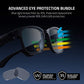 Razer Anzu Smart Glasses: Blue Light Filtering &amp; Polarized Sunglass Lenses - Low Latency Audio - Built-in Mic &amp; Speakers - Touch &amp; Voice Assistant Compatible - 5hrs Battery - Rectangle/Small