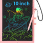 PYTTUR LCD Writing Tablet for Kids 10 Inch Colorful Toddler Drawing Tablet Reusable Doodle Board Electronic Drawing Pads Educational and Learning Kids Toys for Girls(Pink)
