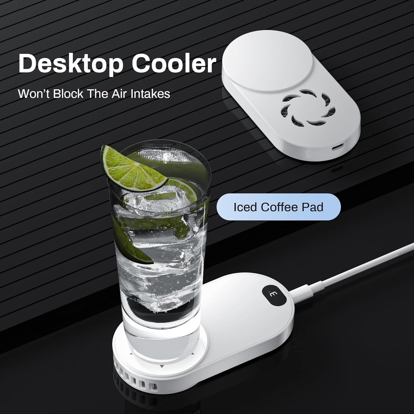 Phone Cooler for Gaming, Magnetic Semiconductor iPhone Cooler Cooling Fan, Keep Phone Cool Fan for Phone