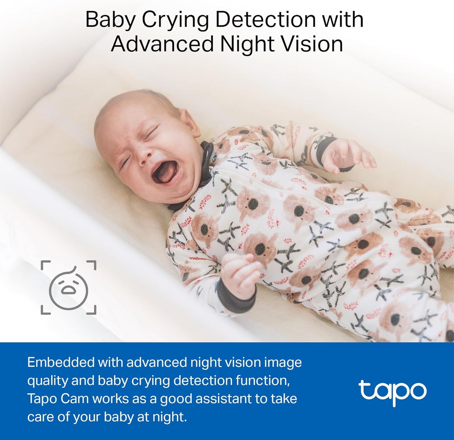 TP-Link Tapo 1080P Indoor Security Camera for Baby Monitor, Dog Camera w/Motion Detection, 2-Way Audio Siren, Night Vision, Cloud &amp; SD Card Storage, Works w/Alexa &amp; Google Home (Tapo C100)