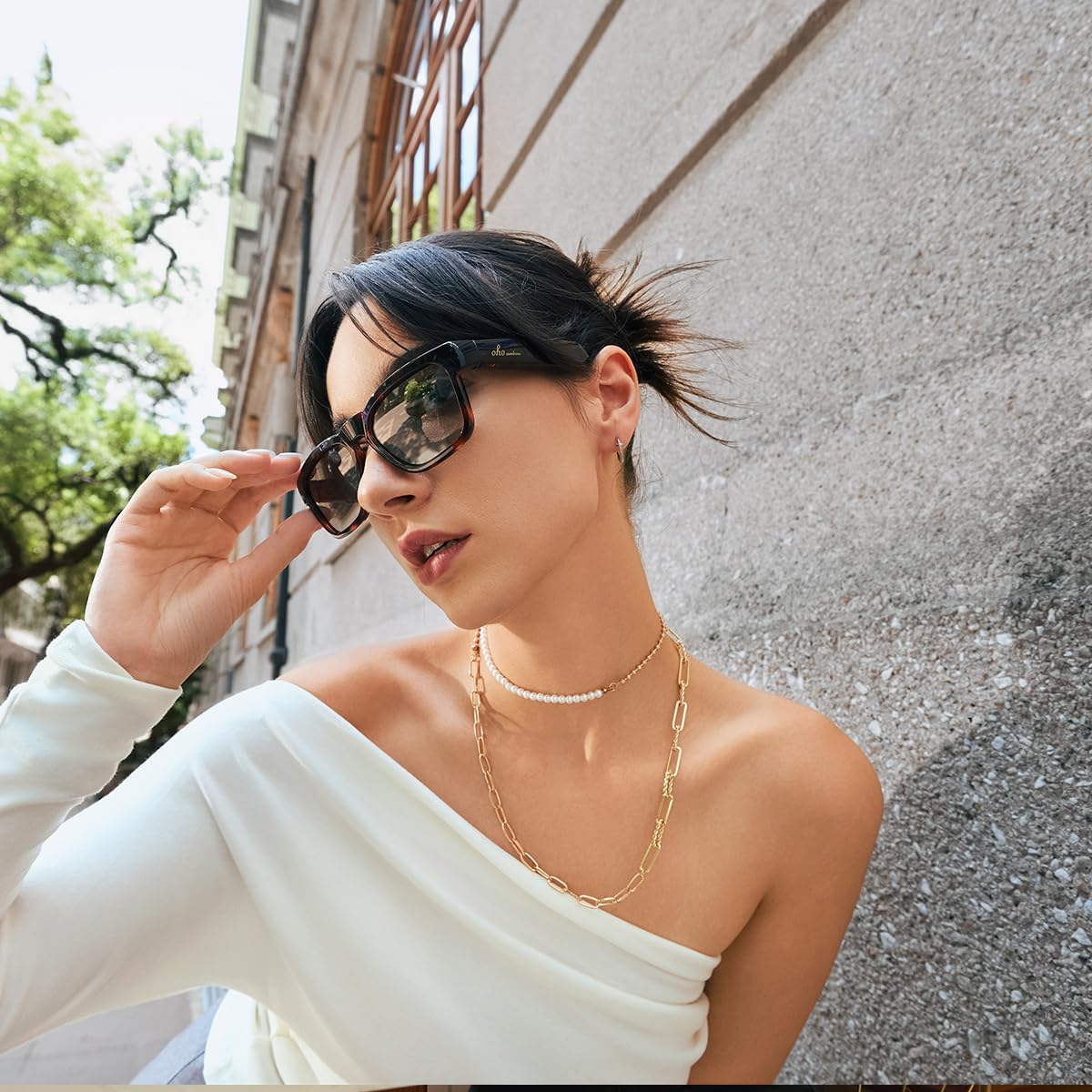 OhO Smart Glasses, Audio Glasses With Bluetooth Speaker,Reading Glasses With Voice Control and Open Ear,(Men/Women)