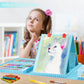 Art Supplies, 240-Piece Art Set Crafts Drawing Kits with Double Sided Trifold Easel, Includes Sketch Pads, Oil Pastels, Crayons, Colored Pencils, Gifts for Girls Boys Teen Ages 4-6-8-9-12 (Black)