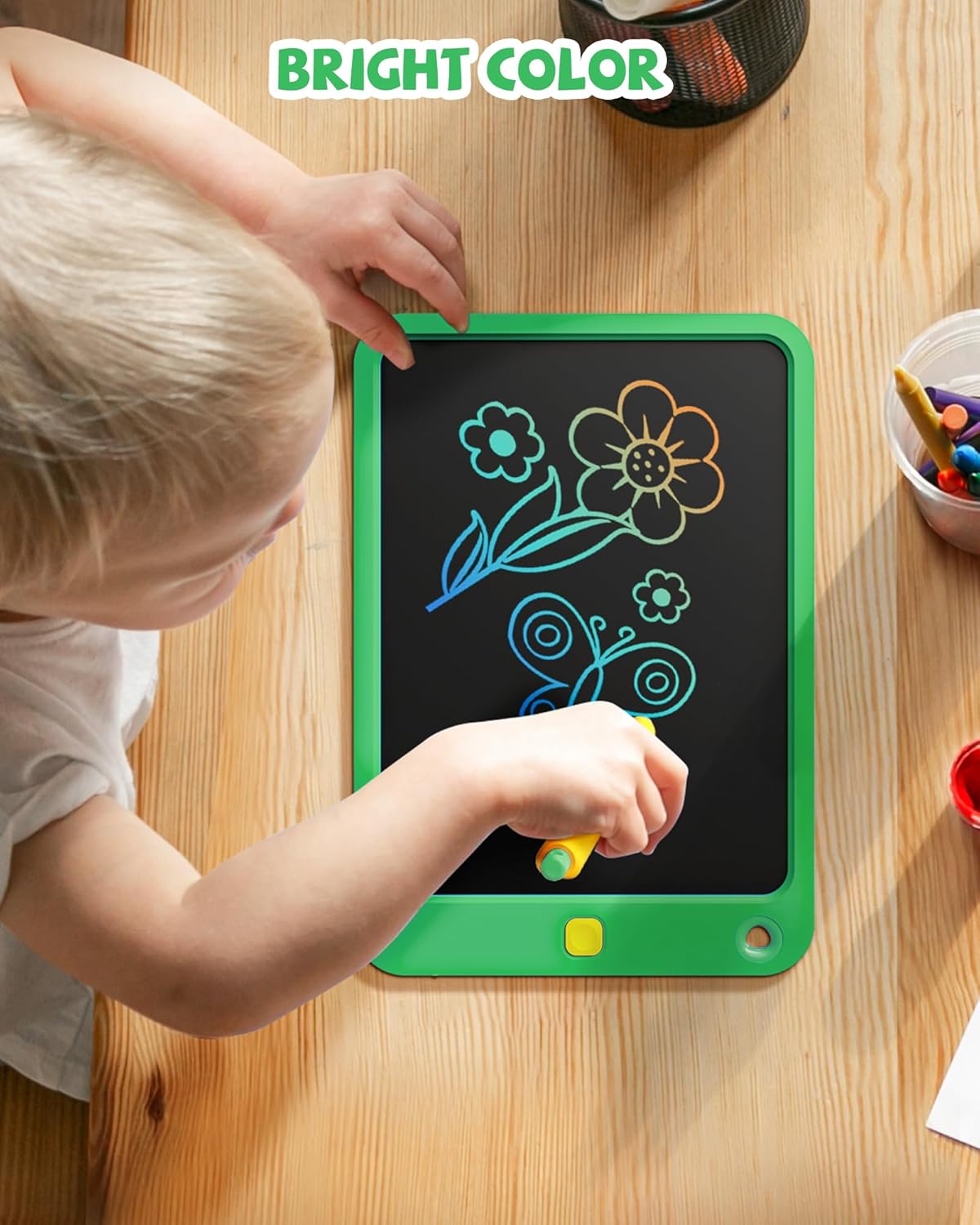 LCD Writing Tablet 10 Inch, Toys for 3 4 5 6 7 8 9 10 Year Old Boys Girls, Colorful Doodle Board Drawing Tablet, Gift for Boys Toddlers Age 3-12 Years, Memo Board, Drawing Pads with Lanyard(Navy)