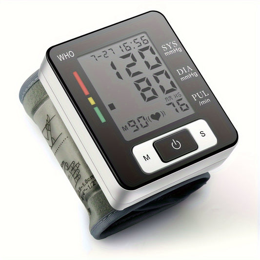 CHANG KUN Premium Wrist Blood Pressure Monitor With Pulse Heart Rate, Blood Pressure Machine With Large LCD Display - Digital Automatic Blood Pressure Wrist Cuff And Carrying Case Included, Health Monitoring For Adult And Older
