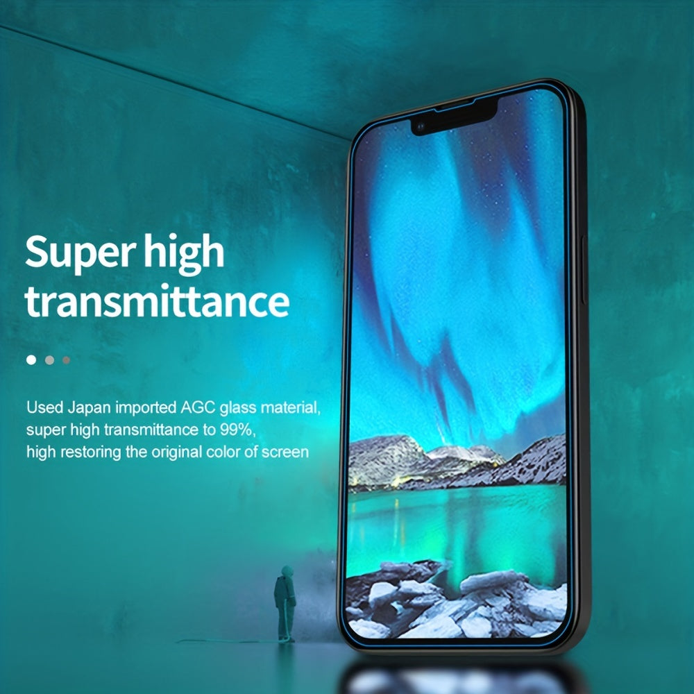 4pcs Tempered Glass for iPhone 11 12 13 14 Pro Max Glass Screen Protector Full Cover 9H HD Film Glass for Apple iPhone X XR XS Max 12 13 Mini
