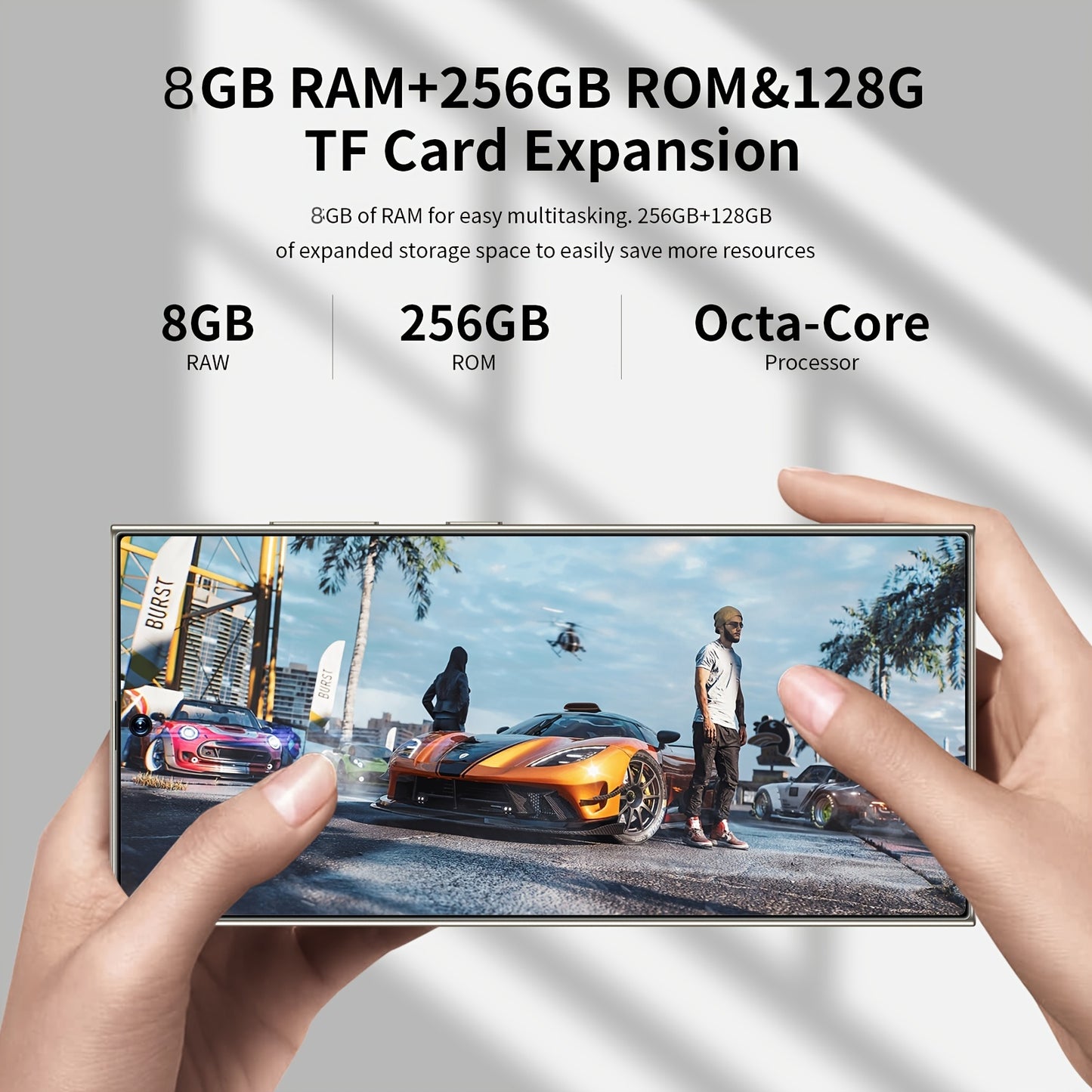 6.8" Touchscreen Smartphone with Dual SIM, Face Unlock, HD Camera, 6000mAh Battery, USB-C Charging, Includes Stylus
