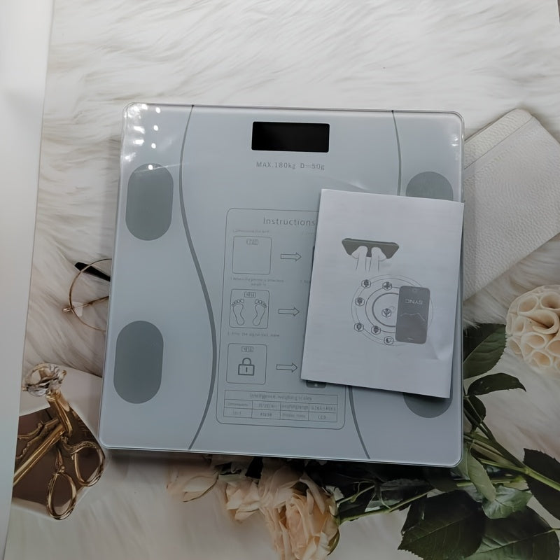 Intelligent Electronic Scale, Body Weight Scale, Household Small Body Scale - Accurate & Easy-to-Read Display - Tempered Glass Platform - For Home Use - Ideal Gift for Health-Conscious Individuals