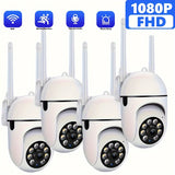 Wireless 1080P HD Security Camera with Color Night Vision, Two-Way Audio, Pan/Tilt/Zoom - WiFi Smart Home & Pet Tracking Camera, Perfect for Christmas & Thanksgiving Gifts