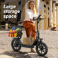NAVIC Electric Scooter Adults,Electric Scooter with Seat,Max 27/49 Miles Ranges,Top Speed 22 mph,750W Peak Motor,Adult Electric Scooter for Pets,Cargo with Back Basket,Scooter Lock