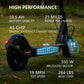 OAKEROO G5.0 Electric Scooter Adults - 21Mile Range &amp; 19MPH Speed E-Scooter, 350W Scooter for Adults up to 264lbs, Folding Scooters with 8.5&#34; Solid Tires, Dual Braking, Mobile APP