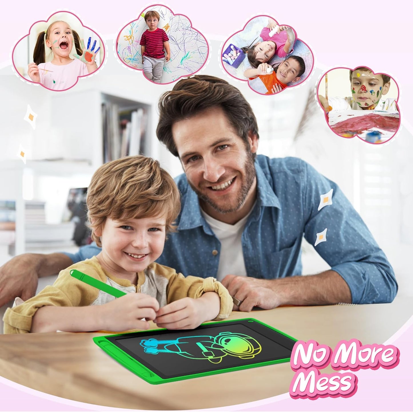 3 Pack LCD Writing Tablet, Colorful Toddler Drawing Tablet Doodle Board for Kids, Erasable Reusable Electronic Drawing Pad, LEYAOYAO Educational and Learning Toy for 3-6 Years Old Boy and Girl