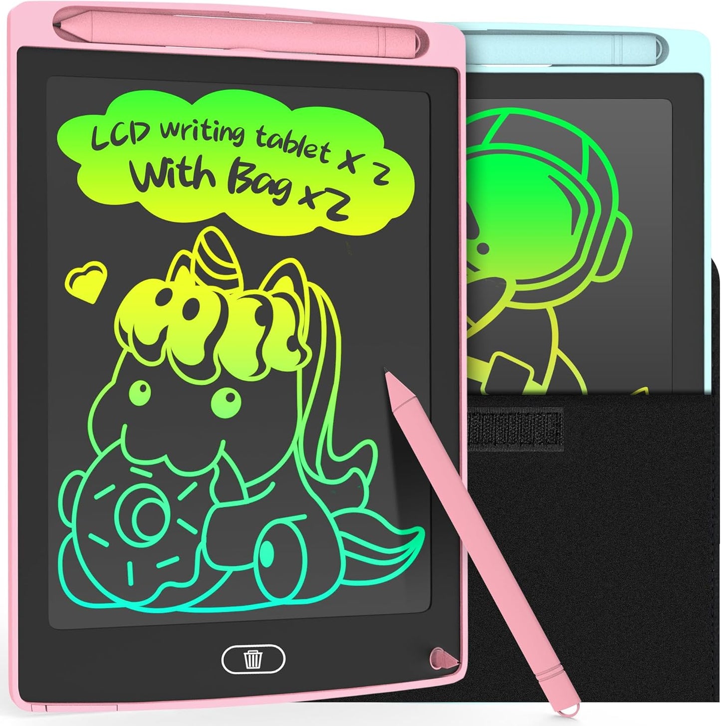 3 Pack LCD Writing Tablet, Colorful Toddler Drawing Tablet Doodle Board for Kids, Erasable Reusable Electronic Drawing Pad, LEYAOYAO Educational and Learning Toy for 3-6 Years Old Boy and Girl