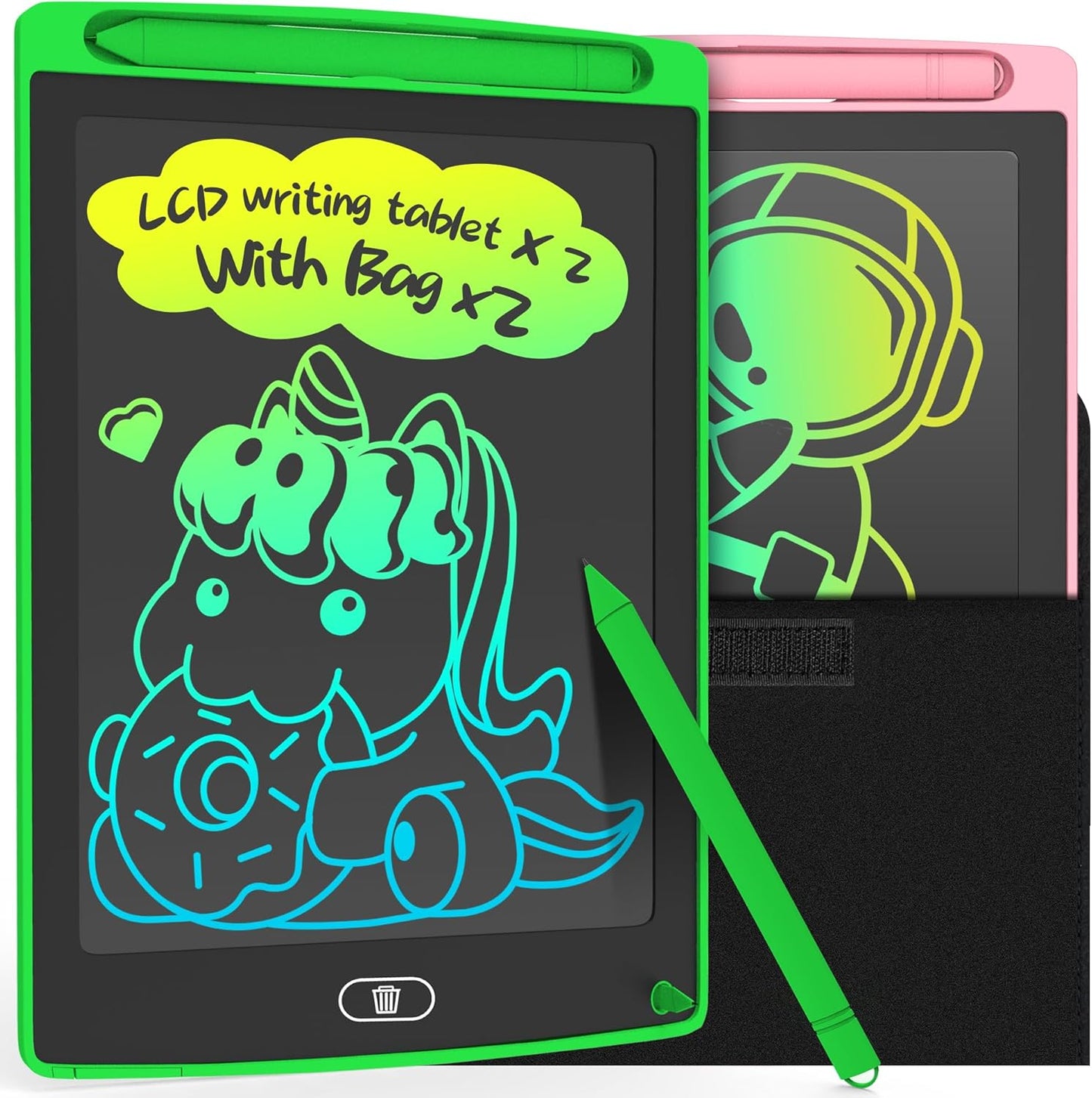 3 Pack LCD Writing Tablet, Colorful Toddler Drawing Tablet Doodle Board for Kids, Erasable Reusable Electronic Drawing Pad, LEYAOYAO Educational and Learning Toy for 3-6 Years Old Boy and Girl
