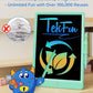 TEKFUN LCD Writing Tablet Doodle Board, 10inch Colorful Drawing Tablet Writing Pad, Kids Travel Essentials, Toddler Toys for 3 4 5 6 7 8 Year Old Girls Boys (Blue)