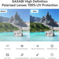 GAXABI Smart Glasses, Polarized Bluetooth Sunglasses, Built-in Mic &amp; Speakers, Voice Assistant, UV Protection, Bluetooth Glasses for Office, Driving, Cycling Outdoor Sports