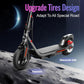 TST Electric Scooter for Adults, Up to 19 MPH and 20/30 Miles Long-Range, 500W Peak Motor Foldable E Scooter, 10&#34; Solid Rear Tire and Pneumatic Front Tire, Dual Braking System and App Control