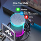 MAONO USB Gaming Microphone for PC, Noise Cancellation Condenser Mic with RGB Lights, Mute, Gain for Streaming, Recording, Podcast, Chat, Twitch, YouTube, Discord, Computer, PS5, PS4, GamerWave
