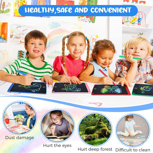 8.5" 16 Pieces LCD Writing Tablet Doodle Pad for Kids