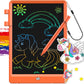 FLUESTON LCD Writing Tablet, Doodle Board Toys Gifts for 3-8 Year Old Girls Boys, 10 Inch Colorful Electronic Board Drawing Pad for Kids, Gifts for Toddler Educational Learning Travel Birthday, Blue