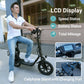 NAVIC Electric Scooter Adults,Electric Scooter with Seat,Max 27/49 Miles Ranges,Top Speed 22 mph,750W Peak Motor,Adult Electric Scooter for Pets,Cargo with Back Basket,Scooter Lock