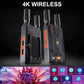 4K Wireless Transmitter Receiver HDMI Video Transmission System, Ultra-Long Range Plug and Play, 2.4/5GWirelessVideoTransmissionSystem forStreamingCameraVideo/Audio from Laptop/Projector/Video Monitor