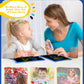 bravokids 2 Pack LCD Writing Tablet with Stylus, 8.5 inch Colorful Doodle Board Drawing Pad for Kids, Travel Games Activity Learning Toys, Birthday Gift for Age 3 4 5 6 7 8 Year Old Boys Girls