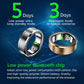 Smart Ring,Fitness Tracker Ring for Men/Women,Monitoring of Pedometer,Heart Rate,Blood Oxygen,Sleep Tracker,No App Subscription,Compatible with Android and iOS (Black,9#)