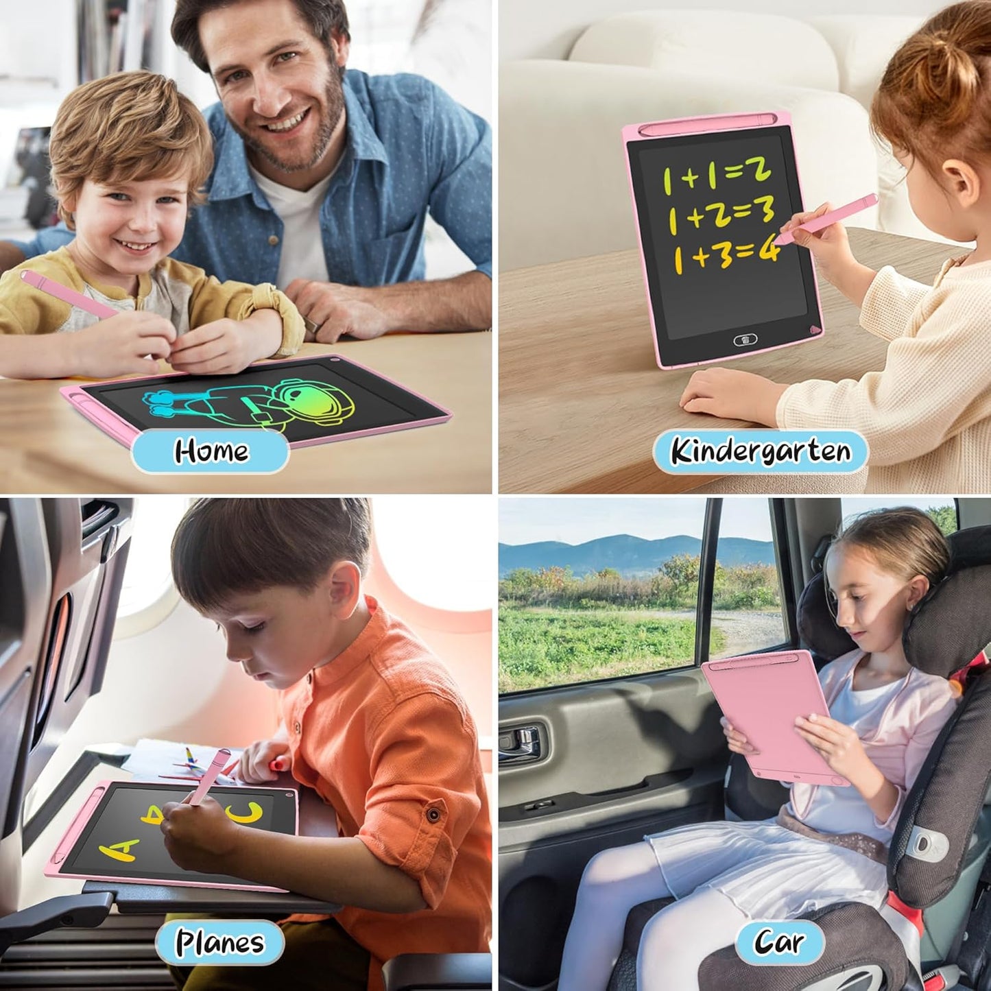 3 Pack LCD Writing Tablet, Colorful Toddler Drawing Tablet Doodle Board for Kids, Erasable Reusable Electronic Drawing Pad, LEYAOYAO Educational and Learning Toy for 3-6 Years Old Boy and Girl