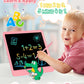 KOKODI 12 Inch LCD Writing Tablet with Anti-Lost Stylus, Erasable Doodle Board Colorful Toddler Drawing Pad, Car Travel School Games Toys for 3 4 5 6 7 8 Kids, Birthday Gift for Girls Boys Adults Pink